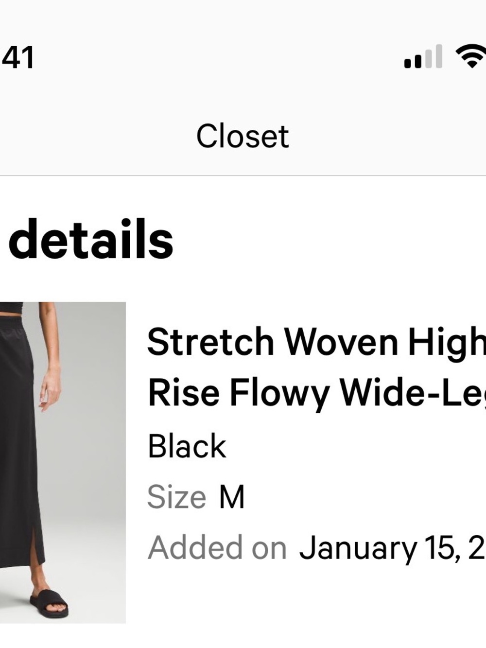 lululemon athletica Black High-Rise wide leg pants